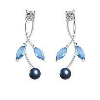 Blue drop earrings