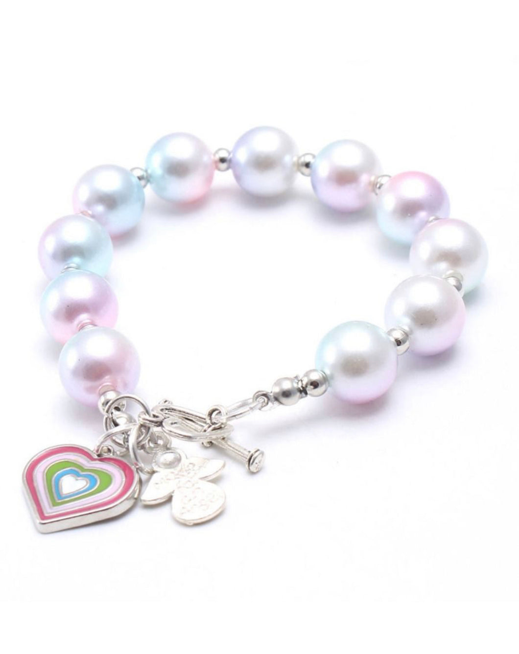 Rainbow Heart Kids Bracelet